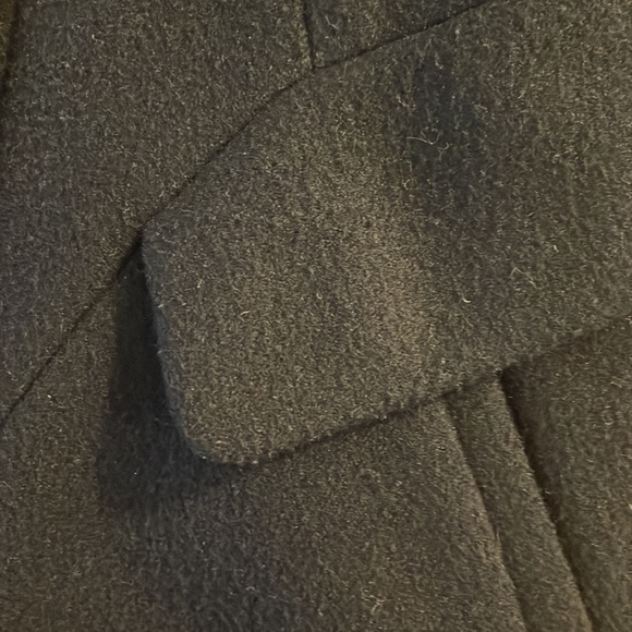 ROTHSCHILD Coat Navy Red Double Breasted Gold Buttons Pockets Lined EC! Sz 7/8 - Picture 8 of 13